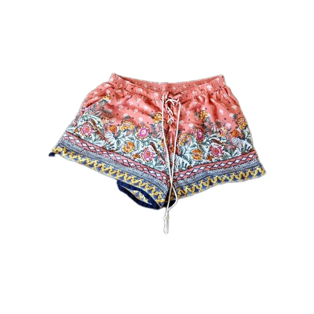 Abercrombie And Fitch Pull On Bohemian‎ Festival Hippie Print Shorts Medium